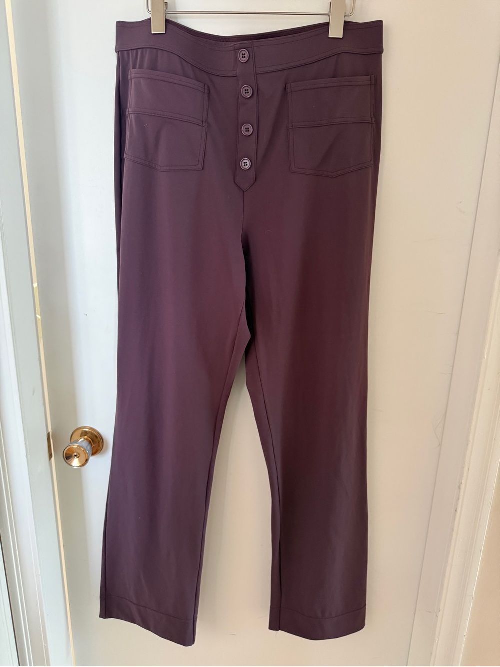 Halara High Waisted Button Multiple Pockets Straight Leg Casual Pants